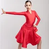 مرحلة ارتداء NY02 G3179 V TOPS TOPS LOTUS Kids Latin Dance Skirt for Girl Profession