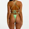 Damenbadebekleidung Sexy Bikinis Set Solid Thong Frauen 2023 Rückenfreier Badeanzug Lace Up Bikini Beachwear Badeanzug Weibliche Biquini Sommer