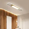 Chandeliers Long Strip Led Cloakroom Aisle Ceiling Light Simple And Modern Entrance For Corridor Balcony Bedroom Office Lamp