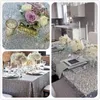 Tafelkleed glitter tafelkleed kerst 90x132 inch rechthoek zilveren pailletten overlay sprankelende stof voor bruiloft decor