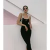 Women Dress Casual Dresses Designer Womens ärmlösa skjortor Toppar Flat kjolar Kvinna Slim Outwears Summer Dress S-L 8Y93