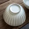 Miski ręcznie wykonane gruboziarniste ceramikę duża pojemność ceramiczna rentowność retro miska zupa o wysokiej stopie stopy unikalna konsystencja domowa zastawa stołowa