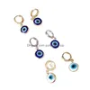 Dangle Lustre Bijoux De Mode Vintage Mauvais Yeux Boucles D'oreilles Perles De Résine Oeil Bleu Drop Livraison Dhtks