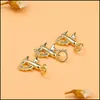 Charms Sterling Sier Microset Zircon Small Plane Pendant Light Luxury Bracelet Necklace Jewelry Accessoriescharms Drop Delivery Find Ottg1