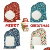 Party Favor Sublimation Santa Sacks Christmas Personalized Buffalo Plaid Dstring Candy Bags Gifts Drop Delivery Home Garden Festive Dhdyb