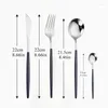 Ужины наборы посуды Home Houseware Pink Golden Set Set Stainable Steel Cutlery Citchen Spoon Fork Fork Eco Friendly Plastware