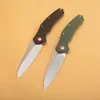 Hot G0115 Flipper Couteau Pliant 8Cr14Mov Satin Tanto Point Lame G10 avec Poignée En Acier Inoxydable Roulement À Billes Couteaux De Poche EDC À Ouverture Rapide