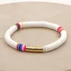 가닥 구슬 가닥 go2boho heishi bracelets 여성 2023 패션 여름 폴리머 점토 구슬 브레이슬릿 아프리카 펄서 다색 수제 수제