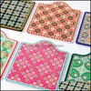 Mats Pads Dessous de Verre Marocains En Céramique Antidérapant Insation De Chaleur Pot Tasse Tapis Avec Base En Liège Idéal Cadeau De Pendaison De Crémaillère Décor À La Maison Drop Deliv Dhn1U