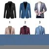 Erkek takım elbise moda düz renkli iş takım elbise erkekler sıradan ince ince blazer artı boyutu 6xl blazers