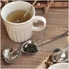 Kaffe te -verktyg hj￤rtformad infuser mesh boll rostfritt filt ￶rtl￥sning sked brantare handtag duschbord verktyg drop deli dhcrx