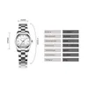 腕時計2023ブランドファッションウォッチ女性ステンレス鋼のステンレス鋼アナログクォーツ時計女性カップル