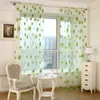 Curtain Sunflower Sheer Tulle Window Interior Valance Door Room Divider Drape Decoration Curtains 1