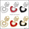 Charms 2022 Oro / Argento Colore Cuore Smalto Ciondolo Di Cristallo Fai Da Te Gioielli Fatti A Mano Che Fanno Accessori Forniture All'ingrosso Vd894Charms Drop Otteb