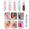 Lip Gloss 1PC Mirror Glaze Fruit Taste Transparent Jelly Tint Liquid Lipstick Glitter Longlasting Mositurizing