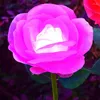 Flower Solar Lights Outdoor Upgraded Realistic LED Powered Rose Stake Waterproof Decorative For