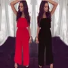 Kvinnors jumpsuits rompers mode Autumn and Winter for Women 2023 Sexy Wrapped Chest Ruffled Backless Axless Suit