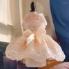 Ropa para perros moda mascota princesa falda flor gatita decorativa fiesta de fiesta festival ropa gato accesorios de disfraces