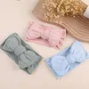 Hårtillbehör Diy Elastic Baby Headband Girl Bow Hairband Turban For Born Party Band Kids Headwear