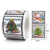 Geschenkpapier 300 Stück holografische Aufkleber Frohe Weihnachten Siegeletiketten für DIY Backpaket Umschlag Briefpapier Dekor