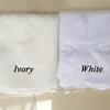 Brudslöjor Mariage One Layer Lace Edge White Ivory Catherdal Wedding Veil Long Accessories Veu de Noiva