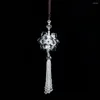 Figurine decorative Ciondolo per auto Trasparente 3 strati Decorazione in cristallo Ornamenti Suncatcher Hanging Trim Pendenti Matrimonio