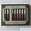 Губная помада Stila оставаться на весь день Sparkle Night Liquid Holiday Set Kit 6pcs 8 шт.