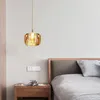 Lâmpadas pendentes JMZM Modern Crystal Small Chandelier simples Cabeça única Luz de decoração de LED interna para o quarto da sala de estar do restaurante