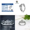 Cluster Rings Starland Fine Detail Authentic 925 Sterling Sier My Princess Queen Crown Engagement Ring With Clear Cz Drop Delivery Je Dhxde