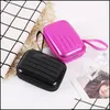 Storage Bags Tinplate Coin Purse Mini Key Case Square Shape Bag Party Favor Gift Drop Delivery Home Garden Housekee Organization Otsr8