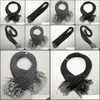 Yummyshop Drop Delivery Halsketten Pe Dhmvu Ketten Schwarz 2 mm Wachsseil Karabinerverschluss Halskette Lanyard Schmuck Anhänger Kordeln 100 Teile/los Herstellung