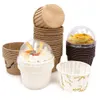 Cake Tools 10Pcs Cupcake Paper Cup Oilproof Liner Baking Tray Case Wedding Party Caissettes Golden Muffin Wrapper Drop Delivery Home Dh0Wx