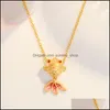 Pendentif Colliers Goldfish Collier Pour Femmes Homme Amoureux Poissons Bijoux De Fiançailles Sable Or Goutte Livraison Pendentifs Dhf02