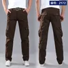 Men's Pants Multi-pocket Casual Military Tactical Joggers Cargo Outdoor Hiking Trekking Sweatshirt Bottom HopMen's