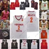 Nieuwe basketbaltruien Virginia Tech Hokies Jersey NCAA College Nolley II Nahiem Alleyne Hunter Cattoor Ojiako