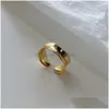 Anelli a grappolo Colore oro Irregar Doppio strato Elegante per le donne Forma d'onda 925 Sterling Sier Gioielli per feste Ragazza Regalo Consegna a goccia Ri Dhmdc