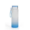 Tumblers Sublimation Mufor Water Bottle da 500 ml Bottiglie di vetro smerigliato Gradiente Blank Brink Drink Cups Delivery Delivery Delivery Home Ga Dhxgc