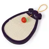 Cat Toys Mouse Type Natural Sisal Belt Ball Bell Scratch Board