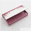 False Eyelashes Wholesale Magnetic Eye Lash Box Selling Package For 8Mm30Mm Fl Strip 3D 5D 6D 100 Real Mink Lashes Drop Delivery Hea Dhl2Z