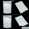 Sacchetti di imballaggio 9X14Cm Stand Up Carta Kraft Mylar Foil Zipper Packaging Bianco Richiudibile Alluminio Odore Proof Food Pouch Doypack 428 N2 Ottx4