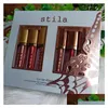 Ruj Stila Tüm Gün Kalma Sparkle Gece Sıvı Tatil Seti Kiti 6pcs 8pcs Lipgloss Drop Teslimat Sağlık Güzellik Makyaj Dudakları DHBWS