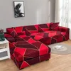 Chair Covers Magic Geometry Print Spandex Sofa Slipcover Plaid Stretch All-inclusive Cover Elastic L-shape Corner Couch For Pets