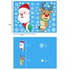 Wall Stickers 2pcs Merry Christmas Santa Claus Reindeer Snowflakes Window Glass Decals Year Home Decoration Murals