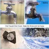 Outdoor Faucet Cover for Winter Freeze Protection Pipe Insulated Spigot Backflow Cover Garden Hose Bib Socks XBJK2301