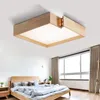 Plafondlampen creatieve houten slaapkamerlamp Japanse tatami boog Nordic -stijl LED Master LU824424