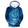 Heren Hoodies 2023 Harajuku Leopard Print Men/Women Casual Sweatshirt 3D Hoodie Streetwear Sweatshirts