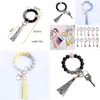 Party Favor Saint Valentin Sile Perlé Bracelet Porte-clés Avec Gland Pour Femmes Bracelet Porte-clés Bracelet Drop Livraison Maison Jardin Fe Dhzkg