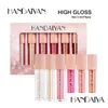 Lip Gloss Drop Handaiyan Shiny Gold Lipgloss Set Surligneur Hydratant Metallic Diamond Nutritious Pearly Makeup Delivery Health B Dhgj7