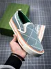 2023 New Men Designers Tennis Nasual Shoes Canvas Washed Jacquard Denim Women Rubber Sole Seledered Orineakers Originals High