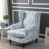 Chair Covers Plaid Dustproof Sloping Arm King Back Cover Elastic Armchair Wingback Wing Sofa Dining Stretch Protector
